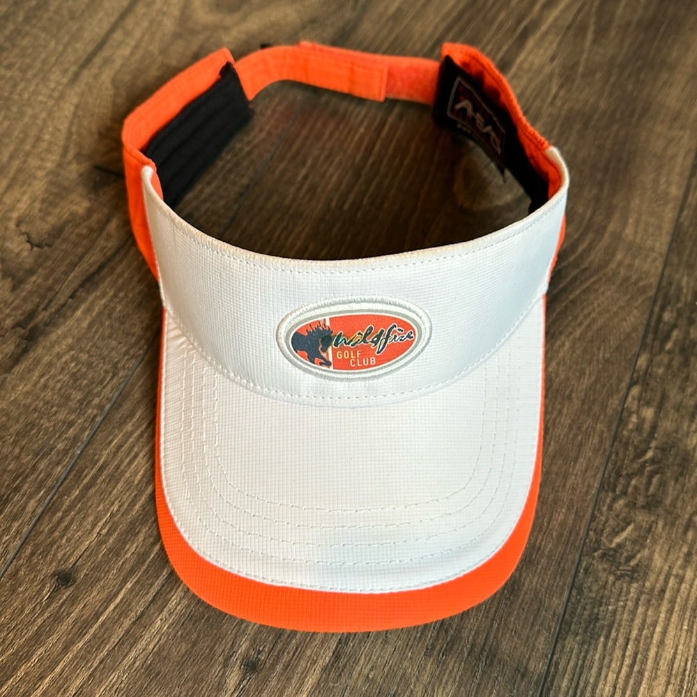 AHEAD Wildfire Golf Club Visor White And Orange